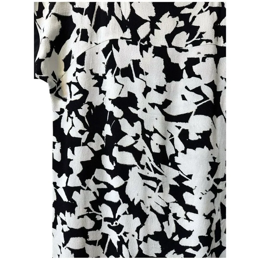 KATE SPADE Abstract Floral Print Top XS S 2 4